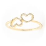Two Heart Diamond Ring