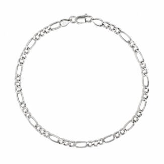 925 Silver Figaro Link Anklet