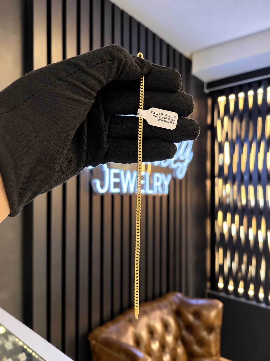 10K Yellow Gold Miami Cuban Link Bracelet – 8 Inch, 2.9mm