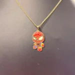 Gold Spider set, 14k pendand and 10k cuban chain 18 inch and 2 mm